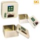 Square Green Tea Tin Box