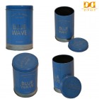 Blue Wave Tin Can, Tin, Box