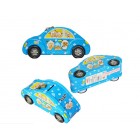 Car-Shaped Coins Storing Tin Box with Cartoon Pleasant Goat and Big Big Wolf