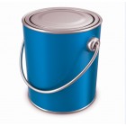 Brown Paint Tin Can